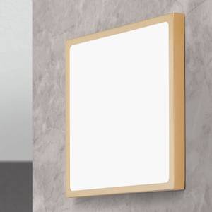 LED Deckenleuchte LERO Gold - Metall - 30 x 3 x 30 cm