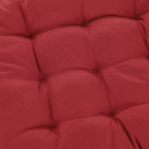 Galette de chaise rouges en lot de 4 Rouge - Matière plastique - Textile - 38 x 5 x 38 cm