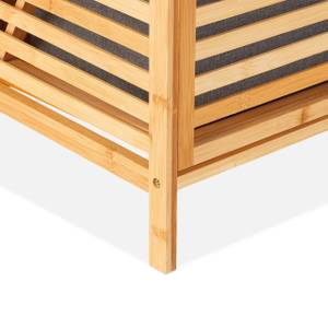 Meuble à linge en bambou Marron - Bambou - Textile - 44 x 96 x 33 cm