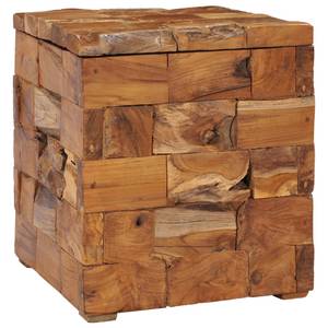 Hocker Braun - Massivholz - Holzart/Dekor - 40 x 45 x 40 cm