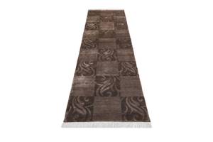 Tapis de passage Darya CDXXVIII Marron - Textile - 76 x 1 x 305 cm