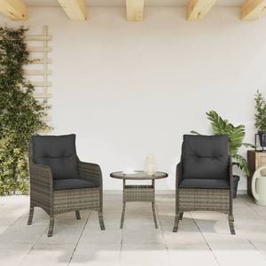 Gartenstühle 2er Set D7822 Braun - Rattan - 67 x 86 x 59 cm