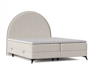 Boxspringbett Circle Beige - Breite: 200 cm