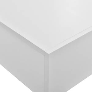 Wandregal mit Schublade Oslo Weiß - Holzwerkstoff - 46 x 15 x 30 cm
