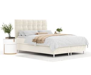 Boxspringbett Chanton Weißgold - Breite: 160 cm