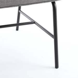 Sitzbank Grazi Grau - Metall - Textil - 66 x 69 x 124 cm