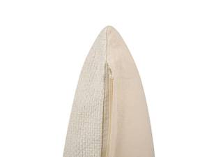 Coussin décoratif LAELIA Beige - Noir - Blanc - Fibres naturelles - 45 x 14 x 45 cm