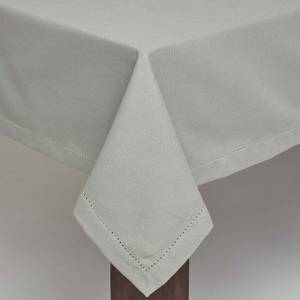Tischdecke aus 100% Baumwolle Grau - 137 x 228 cm