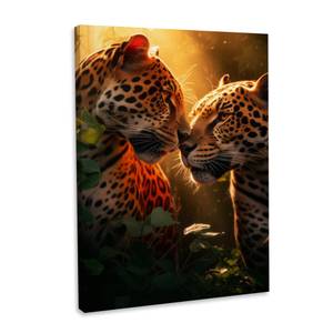 Leinwandbild Jaguar Romance 30 x 45 cm