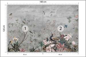 Papier Peint OISEAUX Plantes Vintage 180 x 120 x 120 cm