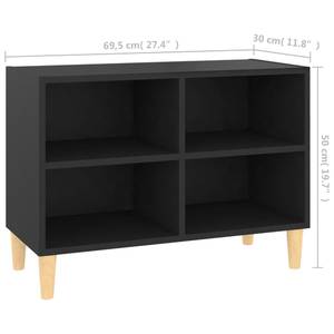 Meuble tv 3009519 Noir - Bois manufacturé - Bois/Imitation - 30 x 50 x 70 cm