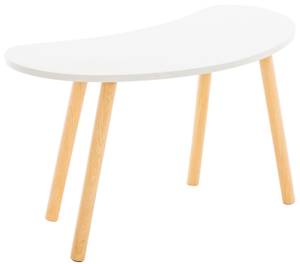 Table basse Asta Blanc - Bois manufacturé - 76 x 42 x 36 cm