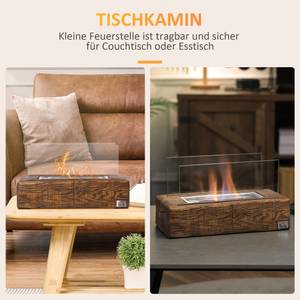 Ethanol-Kamin 820-306V00ND Braun - Metall - 16 x 18 x 33 cm