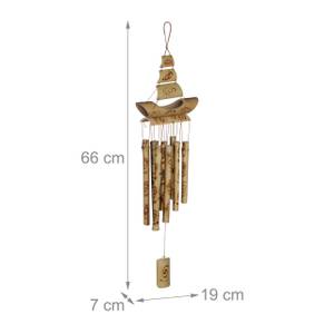 Carillon à vent en bambou Marron - Bambou - 19 x 66 x 7 cm