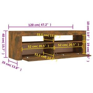 TV-Schrank 3009085 Raucheiche Dekor