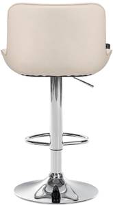 Barhocker Vonore 2er Set Creme - Silber