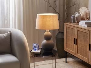 Lampe de table YENISEI Beige - Gris - Céramique - 35 x 56 x 35 cm