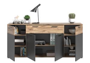 Sideboard Mason 1 Braun - Holz teilmassiv - 200 x 91 x 40 cm