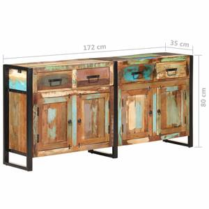 Sideboard 3007599 Blau - Braun