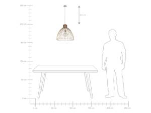 Lampe suspension BANAS Marron - Métal - 50 x 150 x 50 cm