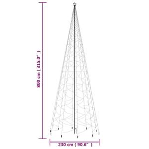 Weihnachtsbaum mit Erdspieß 3028356 Blau - 230 x 800 x 230 cm