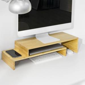 Monitorständer BBF07-N Braun - Bambus - 104 x 15 x 22 cm