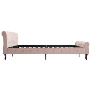 Cadre de lit Marron - Rose foncé - Largeur : 207 cm