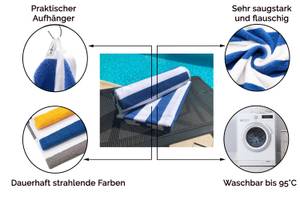 Saunatuch 00000299 2er-Set Blau