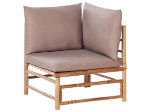 Chaise de jardin CERRETO Beige - Chêne clair - Taupe - 67 x 67 cm