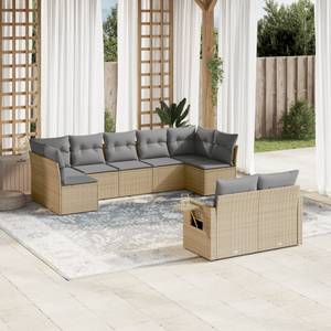 Gartensitzgruppe K1163(9-tlg) Beige - Grau