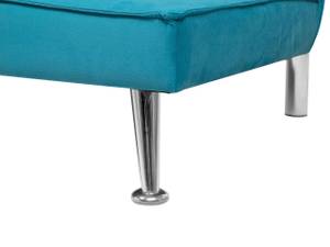 3-Sitzer Sofa HASLE Blau - Silber