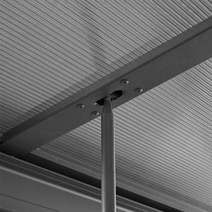 Terrassenüberdachung SOLIS DELUXE Grau - Metall - 300 x 272 x 300 cm