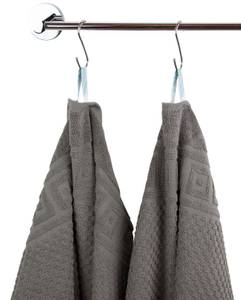 Badetuch 00000344 2er-Set Grau - Textil - 100 x 1 x 150 cm