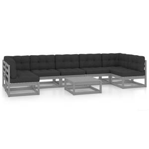 Garten-Lounge-Set (8-teilig) 3009750-2 Anthrazit - Grau