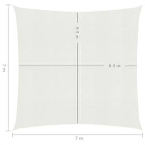 Voile solaire 3006391-3 Blanc - 700 x 700 cm