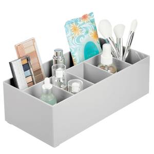 Kosmetik Organizer Grau - Kunststoff - 17 x 11 x 33 cm