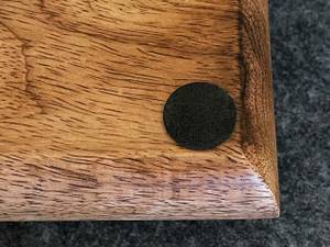 Holztablett Deko Holz Braun - Massivholz - 50 x 7 x 20 cm