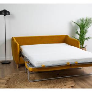 Canapé convertible Vornay Jaune - Textile - 162 x 85 x 227 cm