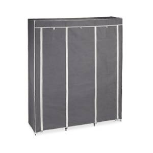 Penderie en tissu, 9 compartiments XXL Anthracite - Blanc