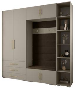 Garderobe Inova 3 Z10 Braun - Gold - Grau - Gold