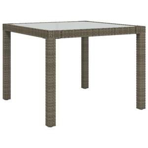 Table de jardin 3011479 Gris - Métal - Matière plastique - Polyrotin - 90 x 75 x 90 cm