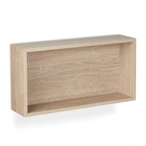 Wandregal Würfel 3er Set Braun - Holzwerkstoff - 49 x 25 x 12 cm