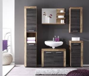 Badschrank CancunBoom Braun - Holz teilmassiv - 36 x 79 x 23 cm