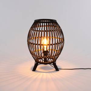Lampe à poser Onar Noir - Bambou - 30 x 42 x 30 cm