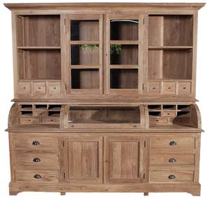 ROMANTEAKA Buffet Viktor Braun - Massivholz - Holzart/Dekor - 220 x 210 x 60 cm