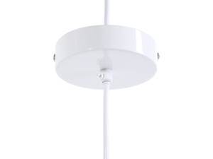 Lampe suspension ALBANO Marron - Blanc - Métal - 25 x 132 x 25 cm