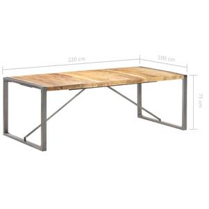 Esstisch 298662-2 Braun - Grau - 100 x 220 cm