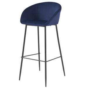 Tabouret de bar Marquise (Lot de 2) Bleu