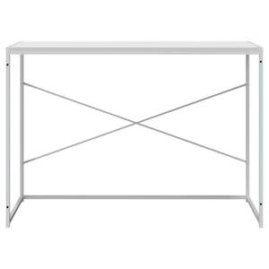 Computer Tisch Weiß - Holzwerkstoff - Massivholz - 110 x 70 x 110 cm