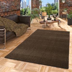 Hochflor Velours Teppich Luna Dunkelbraun - 200 x 250 cm